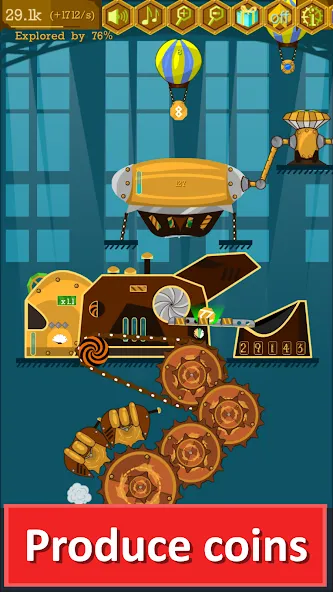 Steampunk Idle Gear Spinner (Стеампанк Идл Спиннер Фабрика)  [МОД Много денег] Screenshot 2