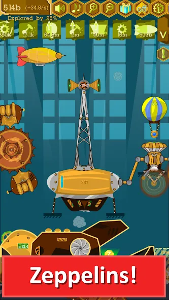 Steampunk Idle Gear Spinner (Стеампанк Идл Спиннер Фабрика)  [МОД Много денег] Screenshot 4