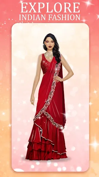 Indian Fashion Dressup Stylist  [МОД Бесконечные деньги] Screenshot 3