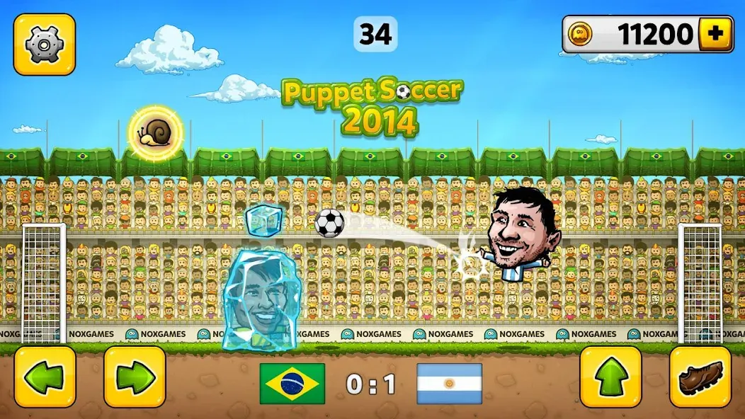 Puppet Soccer - Football  [МОД Много денег] Screenshot 1