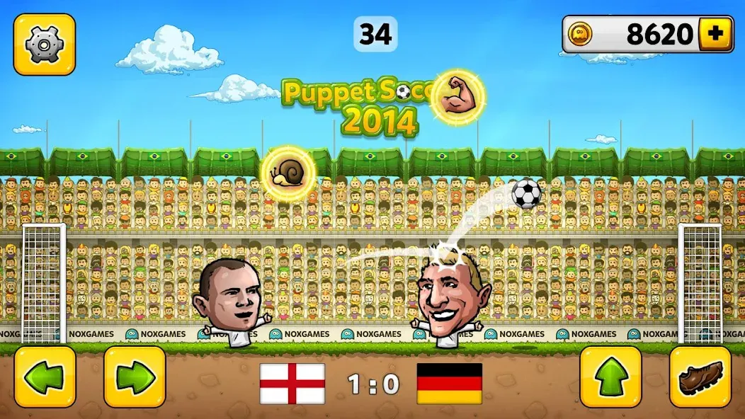 Puppet Soccer - Football  [МОД Много денег] Screenshot 2