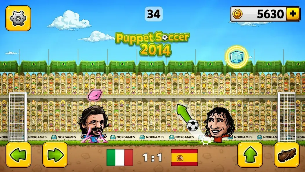 Puppet Soccer - Football  [МОД Много денег] Screenshot 3