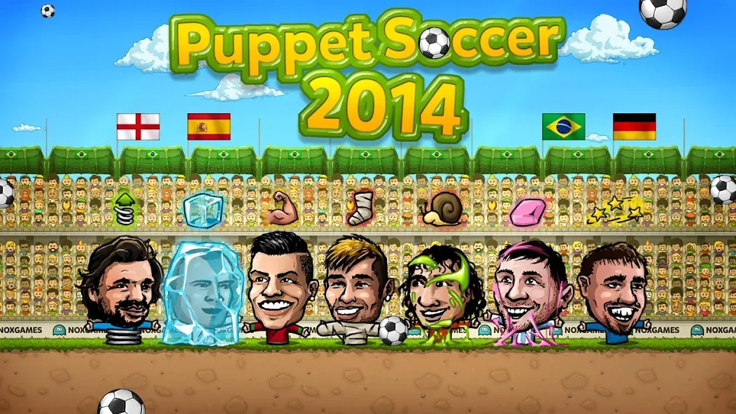 Puppet Soccer - Football  [МОД Много денег] Screenshot 4