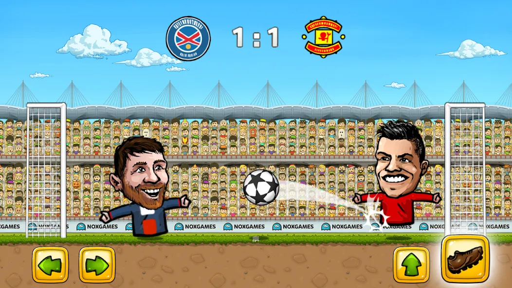 Puppet Soccer: Champs League (Паппет Соккер)  [МОД Menu] Screenshot 2