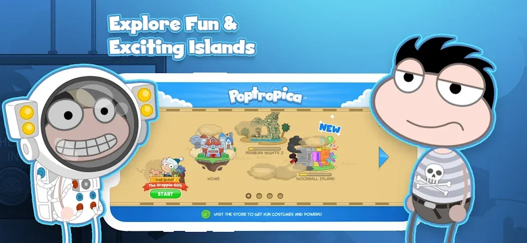 Poptropica: Fun Kids Adventure (Поптропика)  [МОД Unlimited Money] Screenshot 1