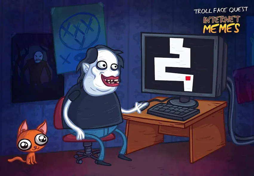 Troll Face Quest Internet Meme (Тролль Фейс Квест Интернет Мем)  [МОД Много денег] Screenshot 1