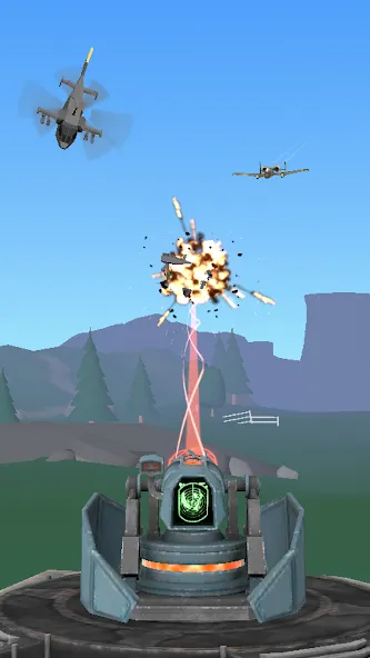 Air Defense: Airplane Shooting (Эйр Дефенс)  [МОД Бесконечные монеты] Screenshot 5