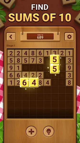 Woodber - Classic Number Game (Вудбер)  [МОД Unlimited Money] Screenshot 2