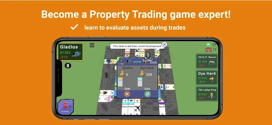 Quadropoly - Monopolist Tycoon  [МОД Много монет] Screenshot 5