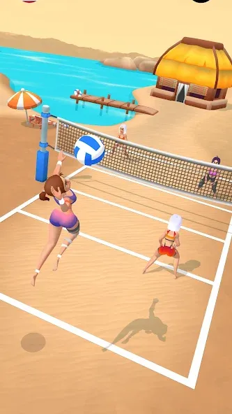 Beach Volleyball Game (Бичволлейбол игра)  [МОД Бесконечные монеты] Screenshot 1