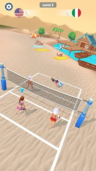 Beach Volleyball Game (Бичволлейбол игра)  [МОД Бесконечные монеты] Screenshot 5