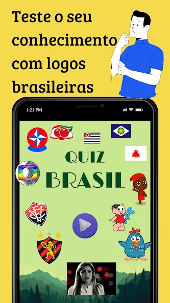 Quiz Brasil (Квиз Бразилия)  [МОД Unlimited Money] Screenshot 1