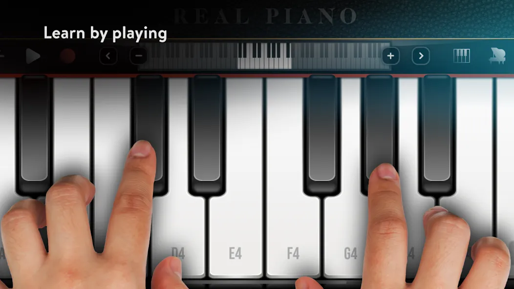 Real Piano electronic keyboard (Риал Пиано)  [МОД Все открыто] Screenshot 1