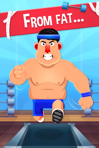 Fat No More: Sports Gym Game! (Фэт Но Море)  [МОД Много денег] Screenshot 1