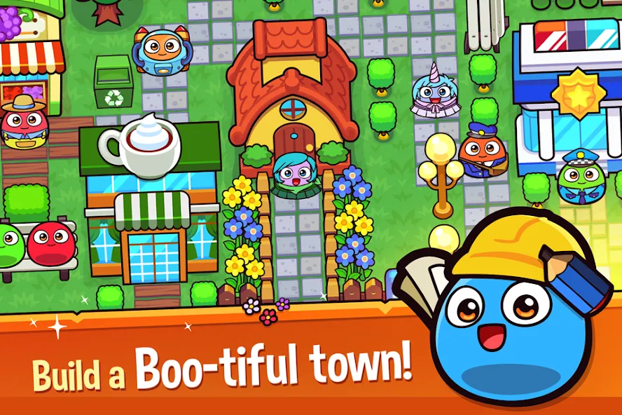 My Boo Town: City Builder Game (Май Бу Таун)  [МОД Бесконечные монеты] Screenshot 2