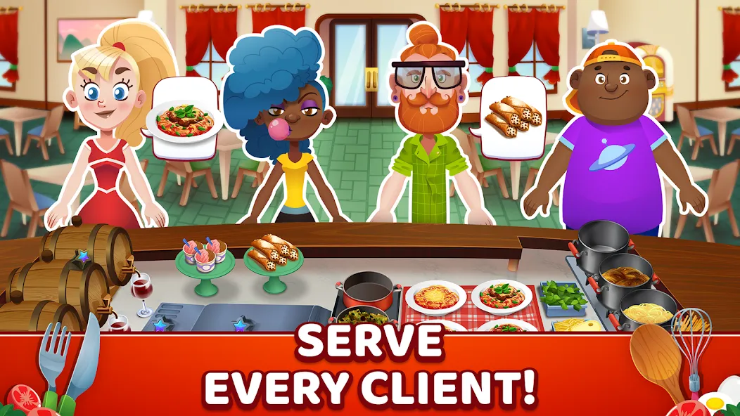 My Pasta Shop: Cooking Game (Мой Паста Шоп)  [МОД Много денег] Screenshot 2