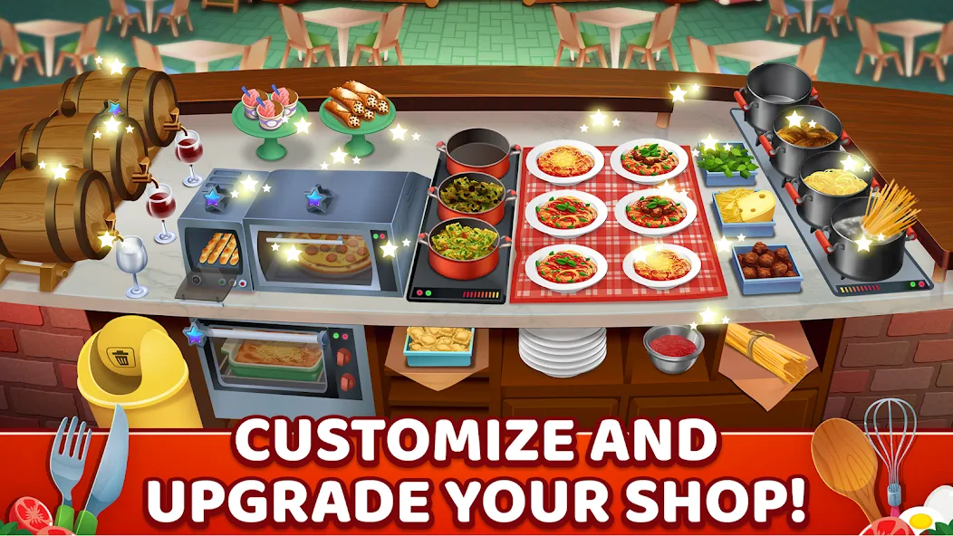 My Pasta Shop: Cooking Game (Мой Паста Шоп)  [МОД Много денег] Screenshot 4