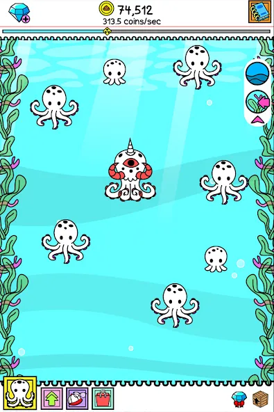 Octopus Evolution: Idle Game (Октопус Эволюция)  [МОД Unlimited Money] Screenshot 5