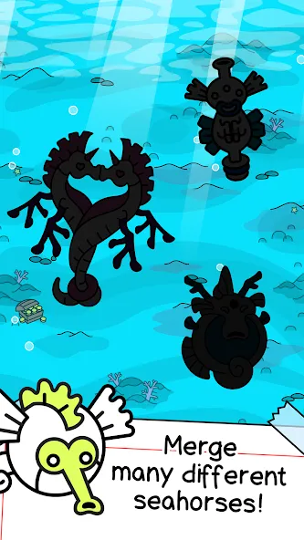 Seahorse Evolution: Sea Mutant (Сиходеволюция)  [МОД Mega Pack] Screenshot 3