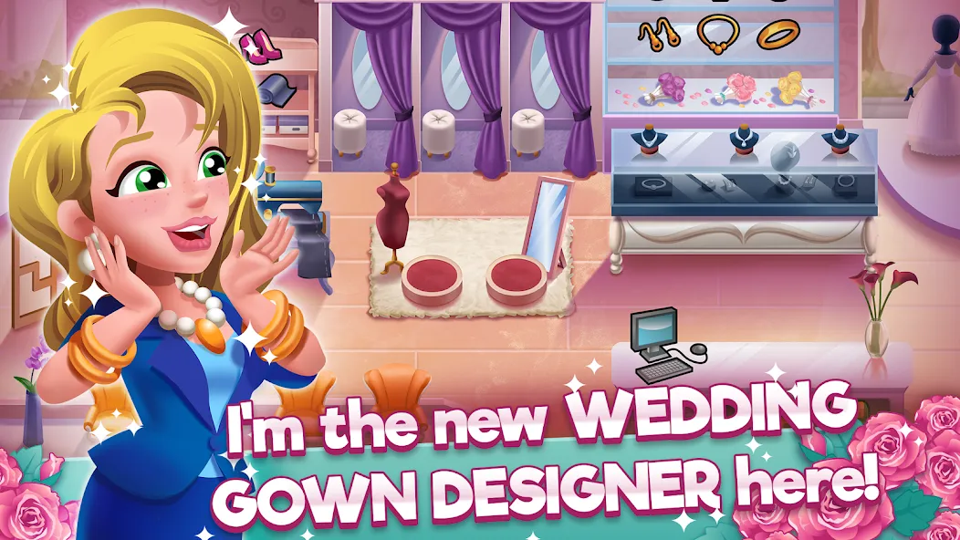 Wedding Salon Dash Bridal Shop (Свадебный салон Дэш Бутик невест)  [МОД Unlimited Money] Screenshot 1