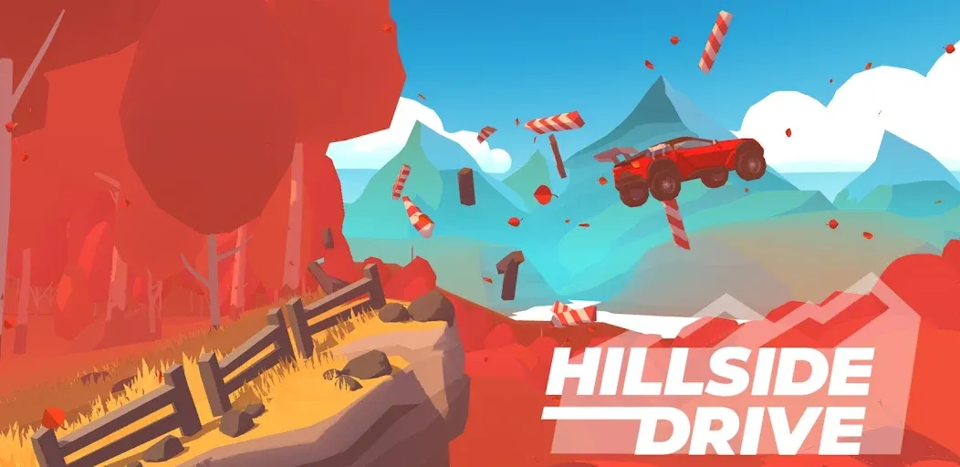 Hillside Drive: car racing (Хиллсайд Драйв Рейсинг)  [МОД Много денег] Screenshot 1