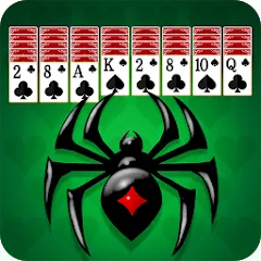 Скачать взломанную Spider Solitaire: Card Game (Спайдер Солитер)  [МОД Menu] - полная версия apk на Андроид