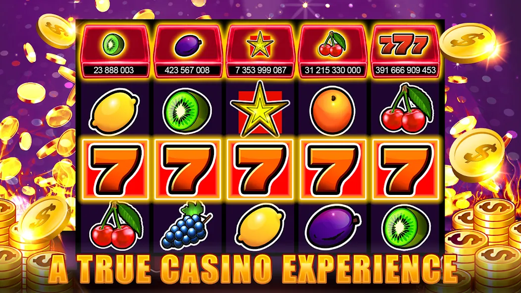 Slots 777 - Slot Machine Games  [МОД Много денег] Screenshot 1