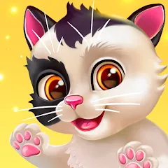 Скачать взломанную My Cat - Virtual pet simulator (Мой кот)  [МОД Много денег] - стабильная версия apk на Андроид