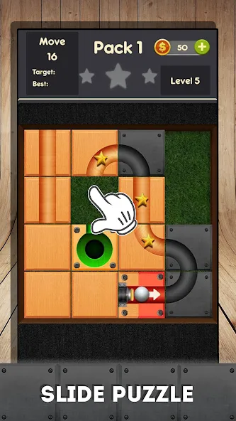 Rolling ball - slide puzzle  [МОД Mega Pack] Screenshot 2