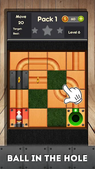 Rolling ball - slide puzzle  [МОД Mega Pack] Screenshot 3