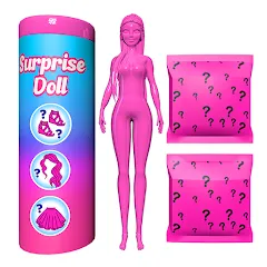 Взломанная Color Reveal Suprise Doll Game (Цветной сюрпризный кукольный игровой набор)  [МОД Много денег] - полная версия apk на Андроид