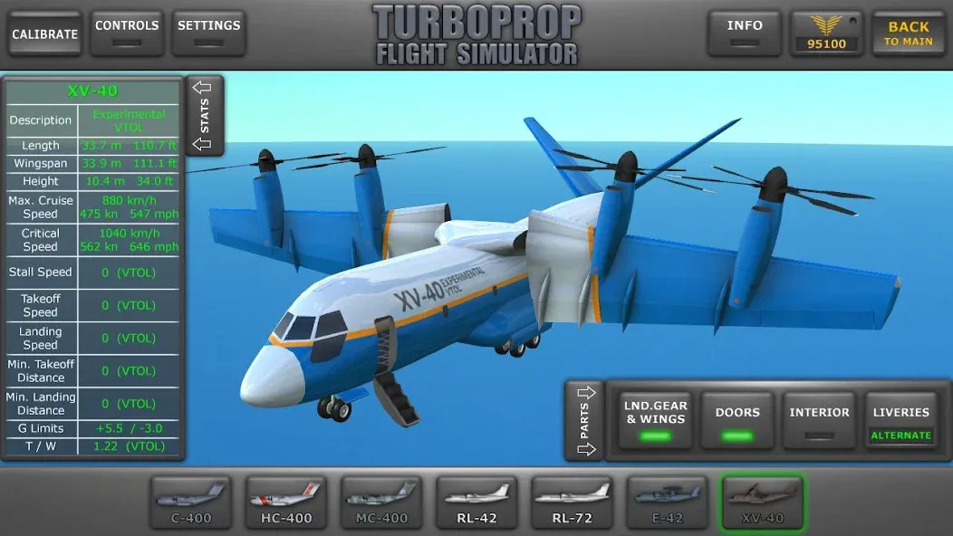 Turboprop Flight Simulator (Турбовинтовой симулятор полета 3D)  [МОД Unlocked] Screenshot 1