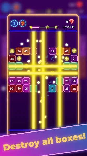 Brick Breaker - Neon Bricks  [МОД Меню] Screenshot 3