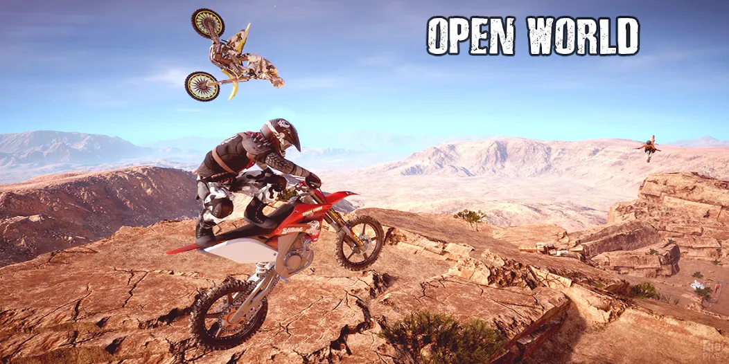 Dirt MX Bikes KTM Motocross 3D (Дирт МХ Байкс КТМ Мотокросс 3Д)  [МОД Бесконечные монеты] Screenshot 1