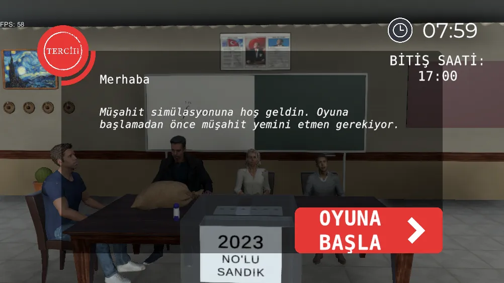 Seçim 2023 Müşahit oyunu  [МОД Много денег] Screenshot 2