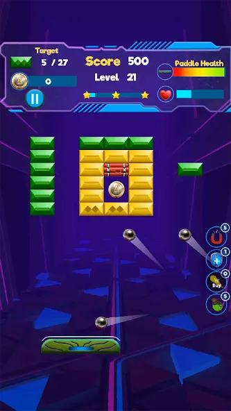 Brick Breaker- Bricks 3d Game (Бриксандболл)  [МОД Много денег] Screenshot 2