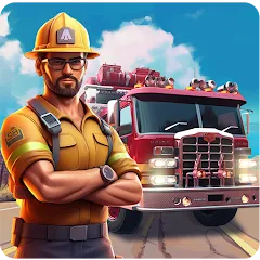 Взлом Real Firefighter 3D Simulator (Реальный Пожарник 3D Симулятор)  [МОД Mega Pack] - последняя версия apk на Андроид