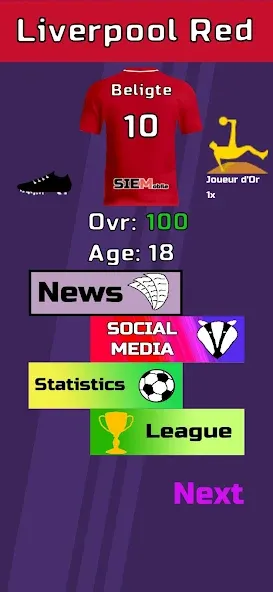 Football Career Sim (Футбольный Карьерный Симулятор)  [МОД Menu] Screenshot 2