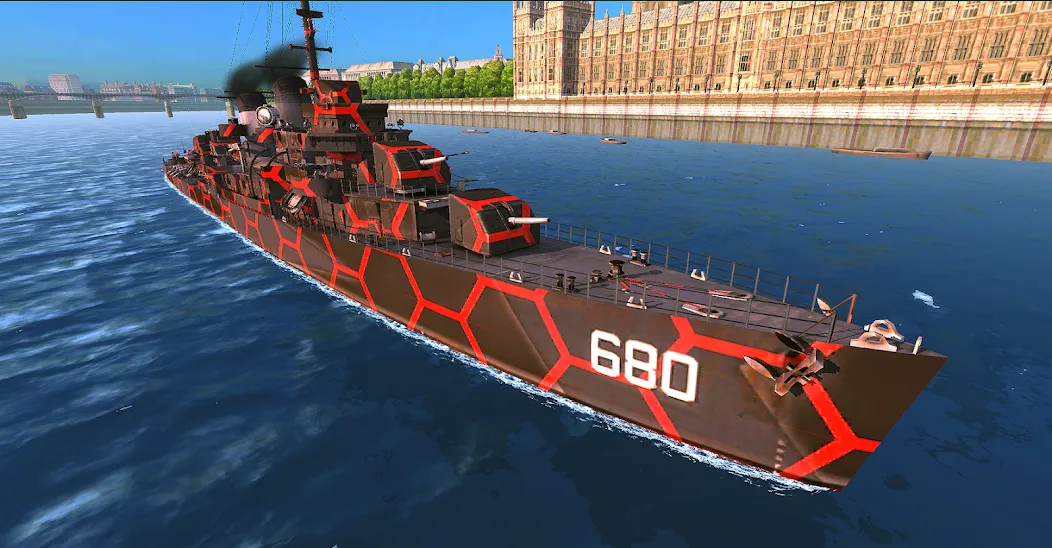 Battle of Warships: Online (Баттл оф Уоршипс)  [МОД Много монет] Screenshot 1