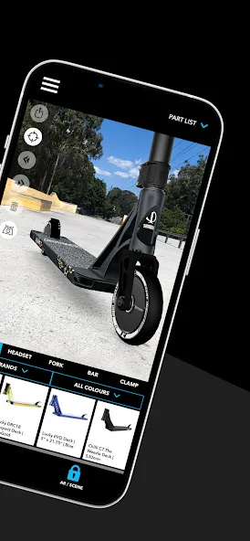 Scooter 3D custom builder (Скутер 3D настраиваемый конструктор)  [МОД Много денег] Screenshot 2