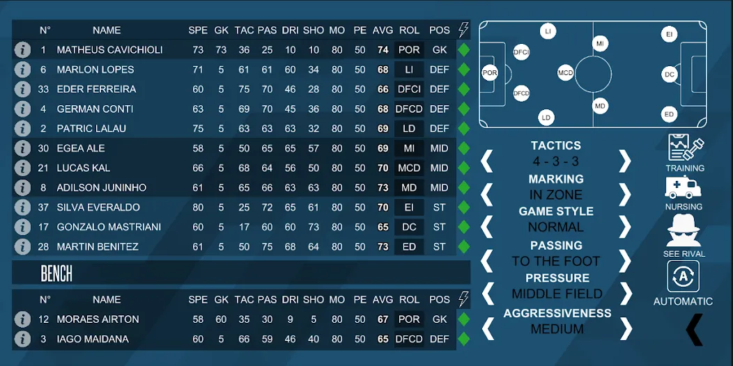 Mobile Football Manager (Мобильный футбольный менеджер)  [МОД Unlimited Money] Screenshot 2