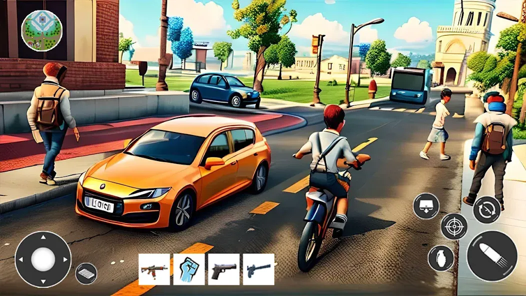 Gangster Car Theft Games (Гангстерская автомобильная война игр)  [МОД Много монет] Screenshot 2