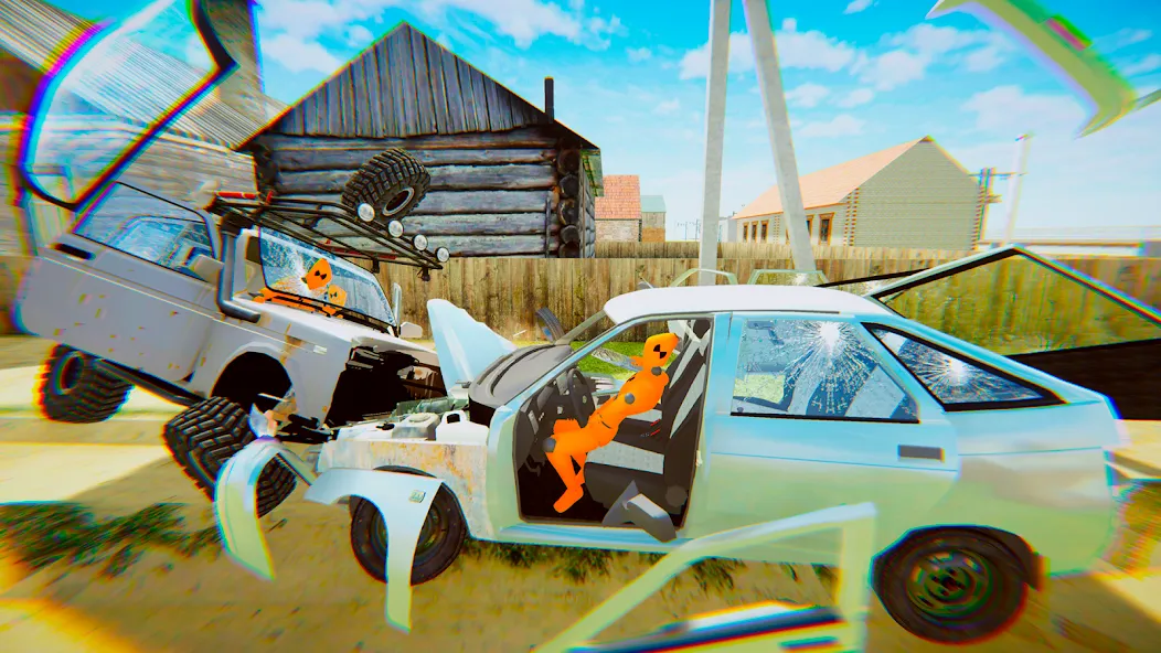 VAZ Crash Test Simulator 2  [МОД Много монет] Screenshot 2