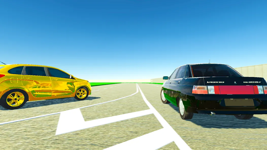 Lada Drift Simulator - Online  [МОД Бесконечные монеты] Screenshot 3