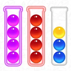 Взломанная Ball Sort - Color Puzzle Game (Болл Сорт)  [МОД Unlimited Money] - полная версия apk на Андроид