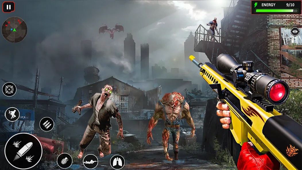 Sniper Zombie Shooting (Зомби стреляющая оффлайн игра)  [МОД Меню] Screenshot 1