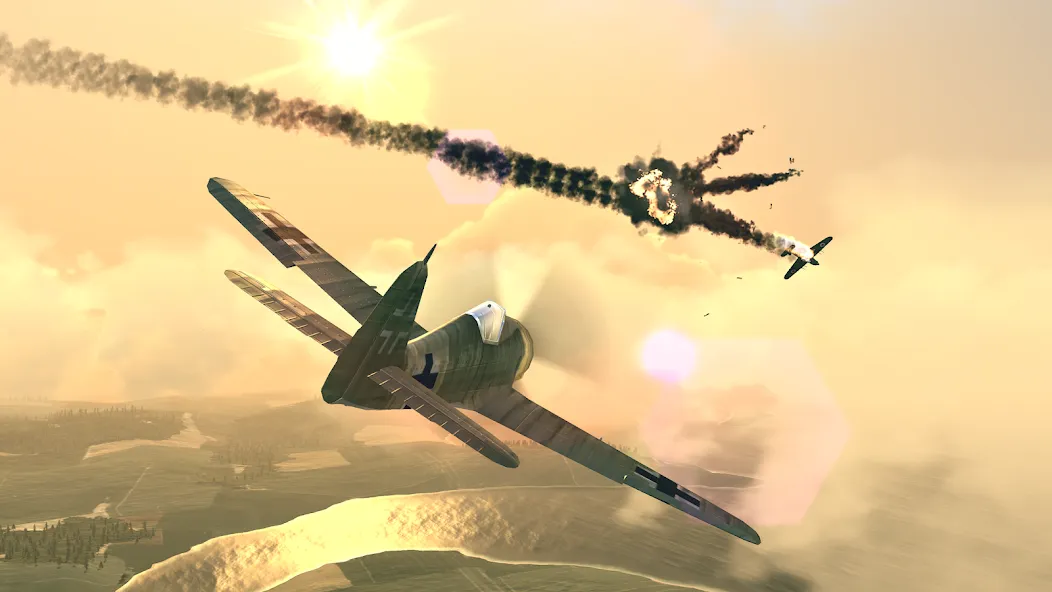 Warplanes: WW2 Dogfight (Варплейнс)  [МОД Бесконечные монеты] Screenshot 2