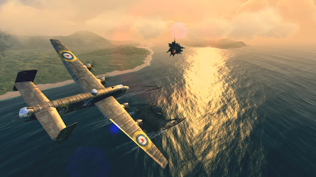 Warplanes: WW2 Dogfight (Варплейнс)  [МОД Бесконечные монеты] Screenshot 3