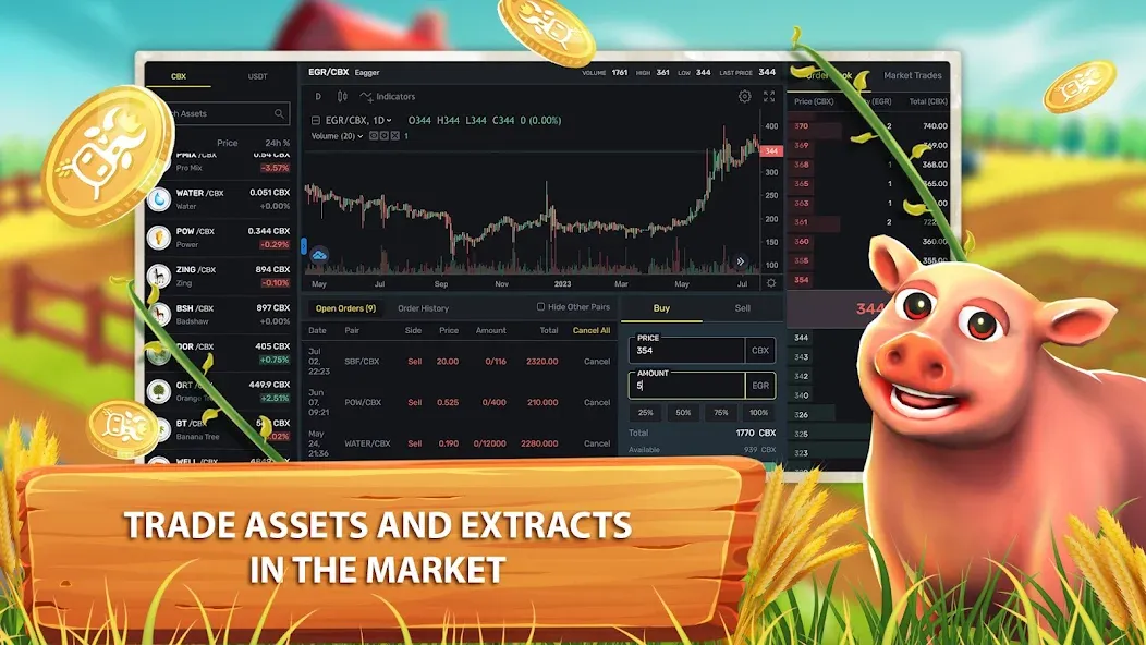 CropBytes: A Crypto Farm Game (КропБайтс)  [МОД Unlimited Money] Screenshot 4