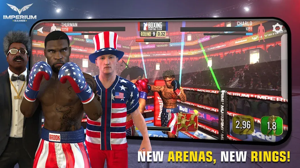 Boxing - Fighting Clash (Боксинг)  [МОД Бесконечные монеты] Screenshot 3